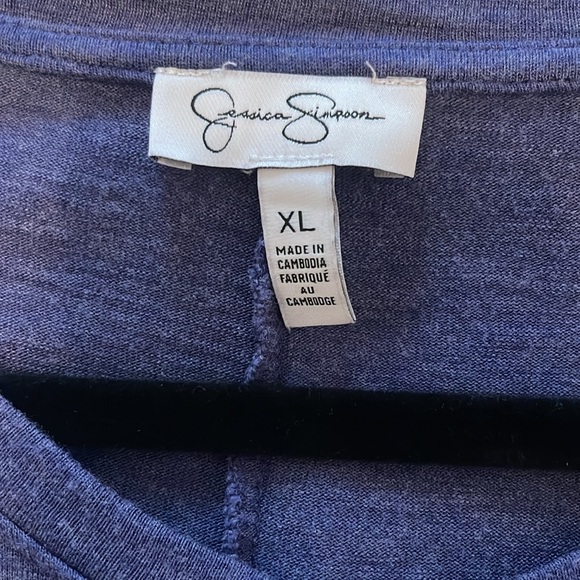 Jessica Simpson T-Shirt Dress Blue Size XL EUC - Picture 6 of 7